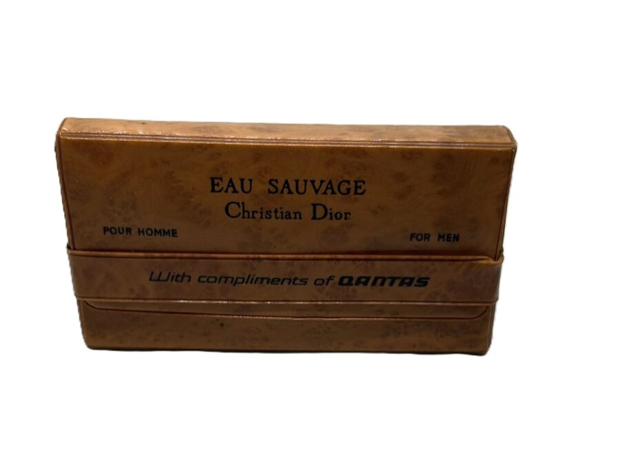 CHRISTIAN DIOR - Eau Savage Mini Travel Set Vintage RARO QUANTAS AIRLINE