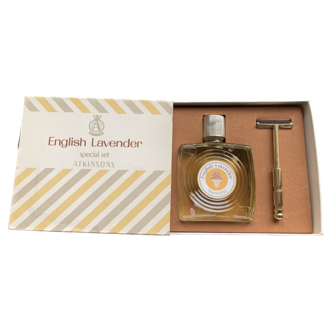 ATKINSONS - English Lavender Set Eau de Toilette + rasoio VINTAGE