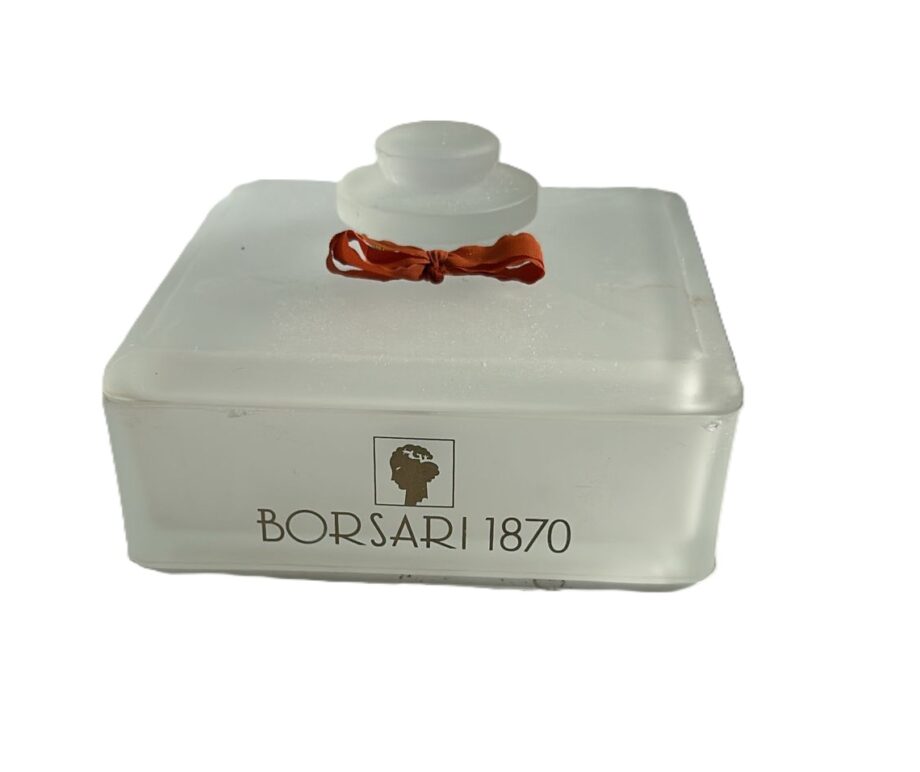 BORSARI - MUGHETTI Talco 100 gr con Talchiera Vetro Vintage