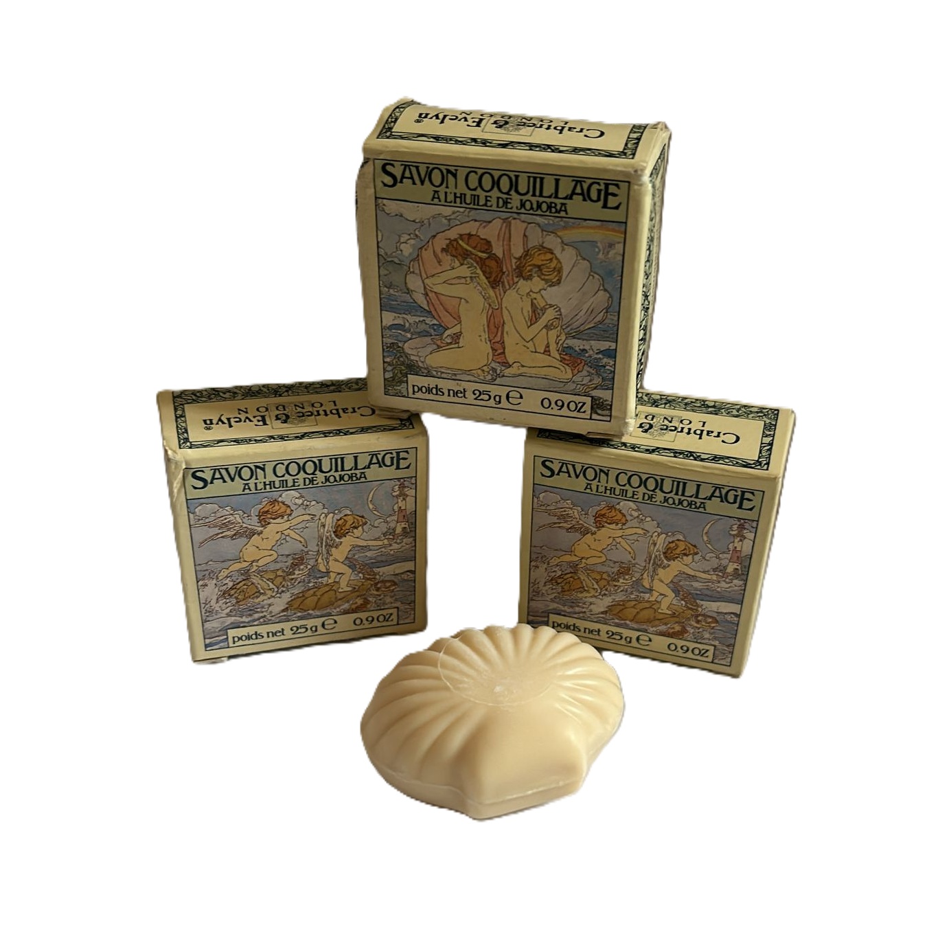 CRABTREE & EVELYN - Savon Coquillages Lotto 3 mini saponi VINTAGE