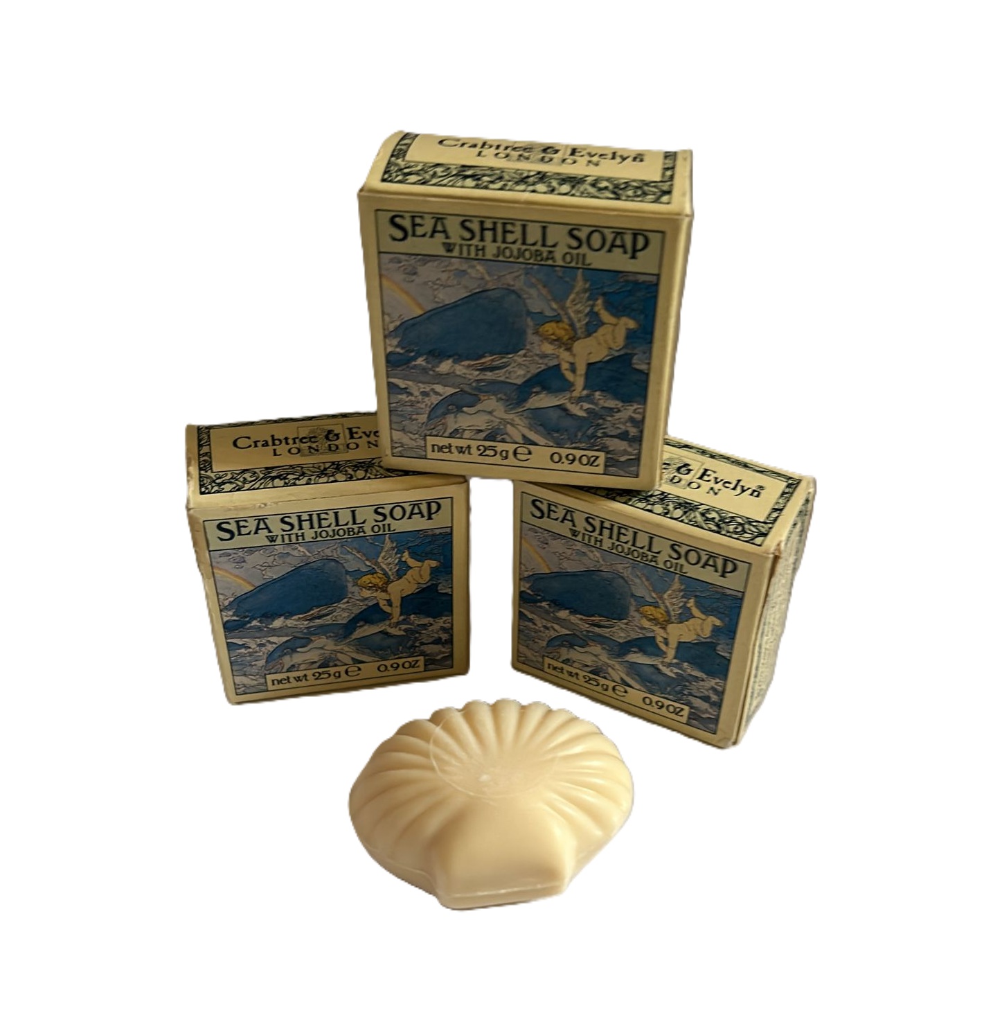 CRABTREE & EVELYN - Savon Coquillages Lotto 3 mini saponi VINTAGE