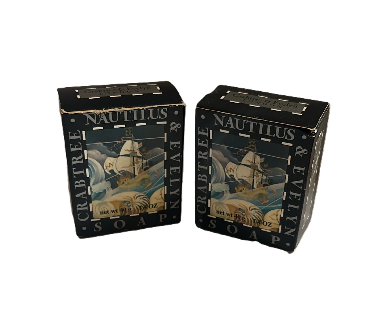 CRABTREE & EVELYN - Nautilus Shell Soap- Lotto 2 mini saponi VINTAGE