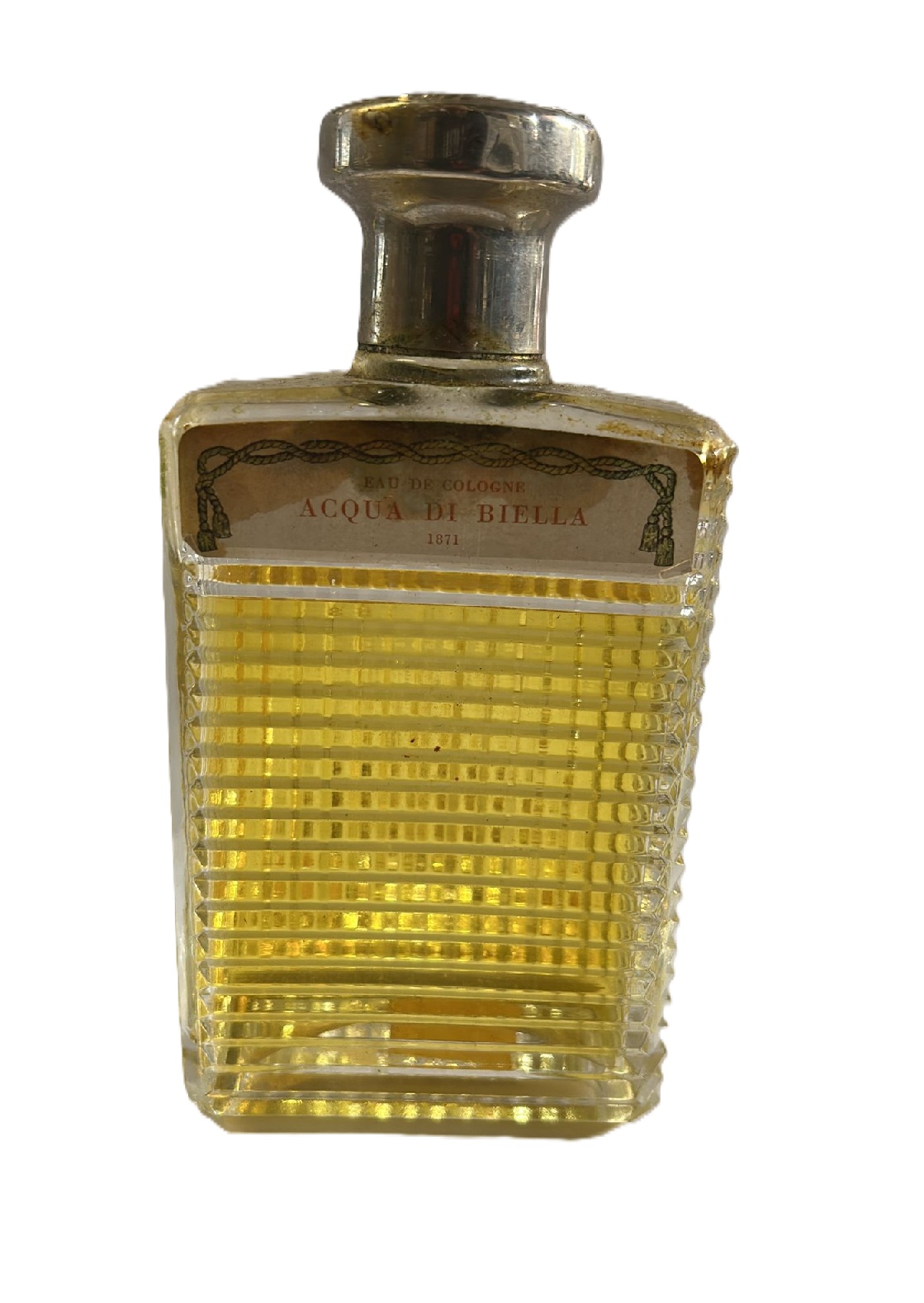 ACQUA DI BIELLA - Colonia - rarissimo flacone cristallo Vintage da collezione 200 ml