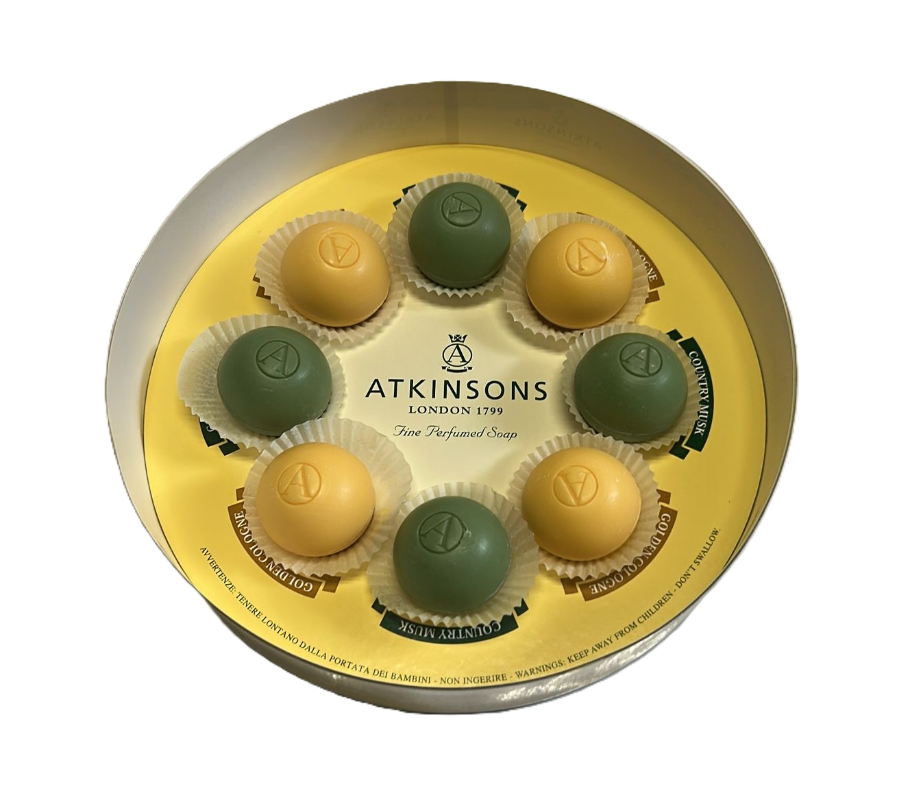 ATKINSONS set 8 saponi bellissimo VINTAGE