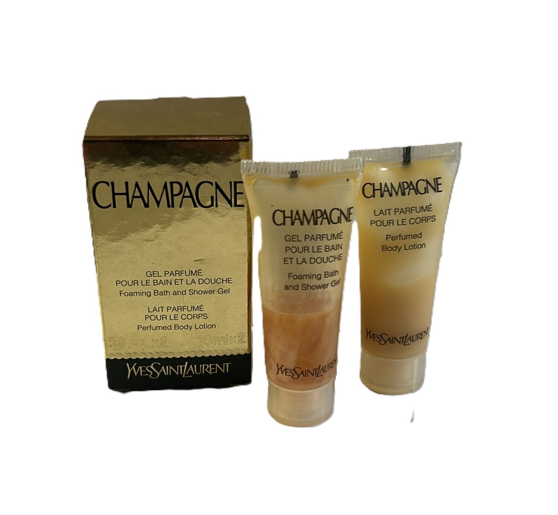 YVES SAINT LAURENT Champagne duo mini gel + latte corpo 10 ml VINTAGE RARO