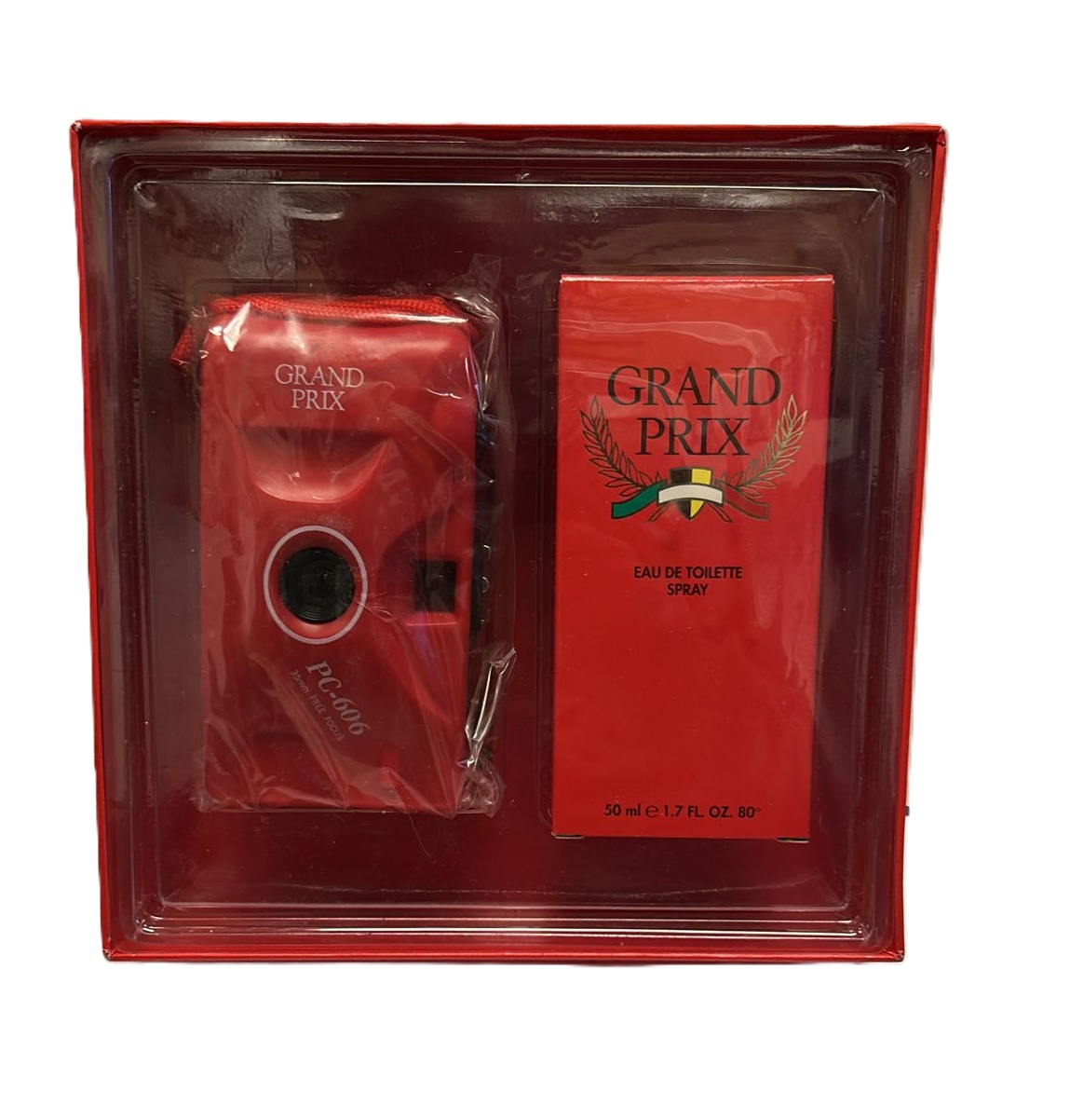 GRAND PRIX Set Eau de Toilette 50 ml + Macchina Fotografica VINTAGE