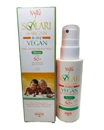 SOCIETA' DEL KARITE'-Najtù, Solari di Argan Baby, Emulsione Protettiva Spray SPF 50 125 ml
