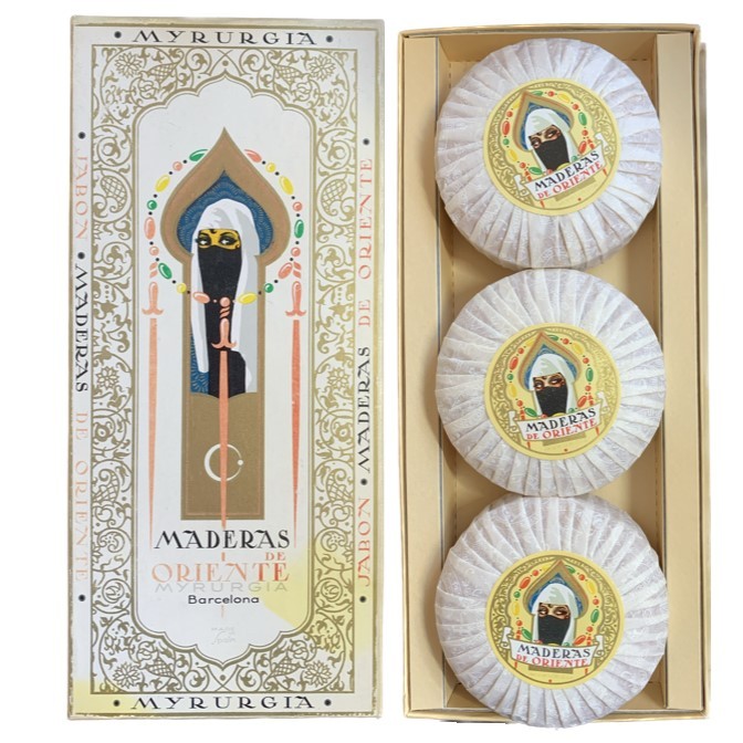 MYRURGIA - Maderas de Oriente Set 3 Saponette Vintage