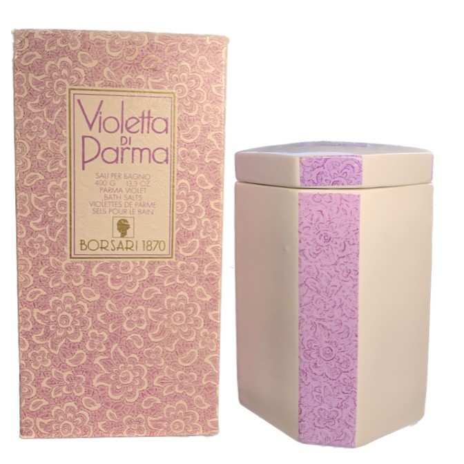 BORSARI - Violetta di Parma Sali per Bagno 400 gr VINTAGE MOLTO RARO
