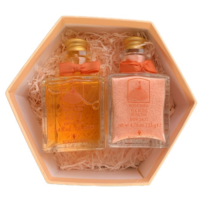 BORSARI - Rosa Thea Set Regalo Eau de Toilette + sali bagno Vintage