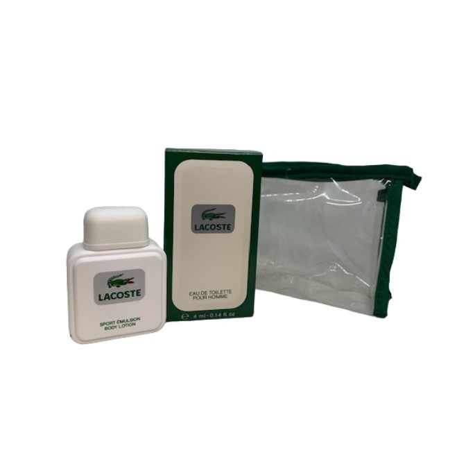 Lacoste mini set Eau de Toilette 4 ml + body lotion VINTAGE