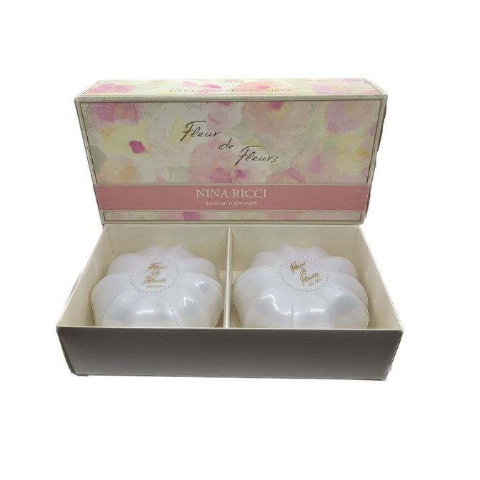 NINA RICCI - Fleur de Fleurs set 2 Saponette con portasapone VINTAGE
